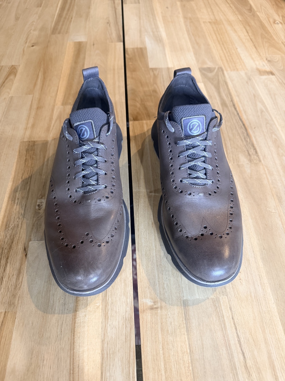 Cole Haan Zero Grand Wing Tips Chocolate Brown size 9.5M